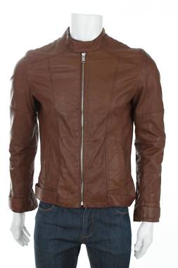 Ανδρικό δερμάτινο μπουφάν Blue Wellford1