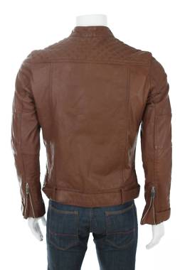 Ανδρικό δερμάτινο μπουφάν Blue Wellford2