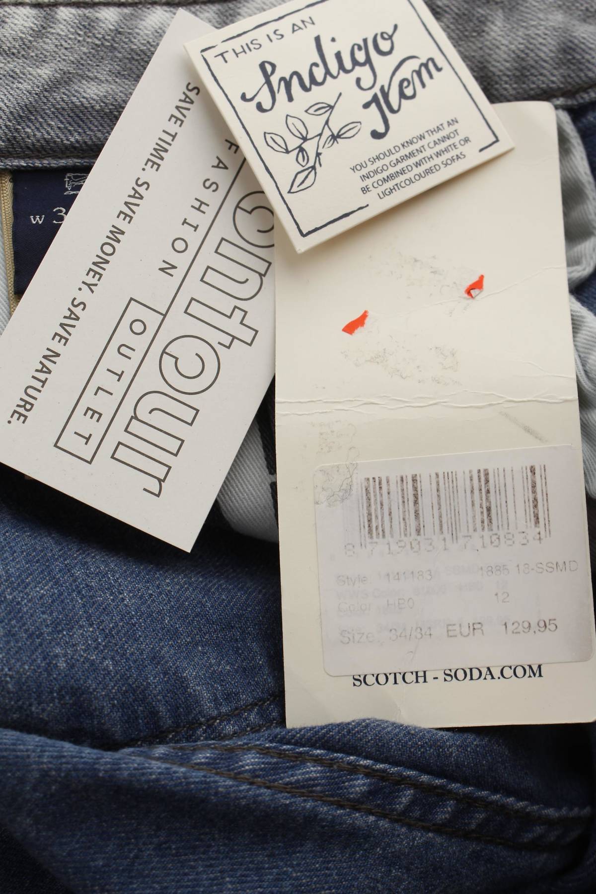 Мъжки дънки Scotch & Soda Amsterdams Blauw3