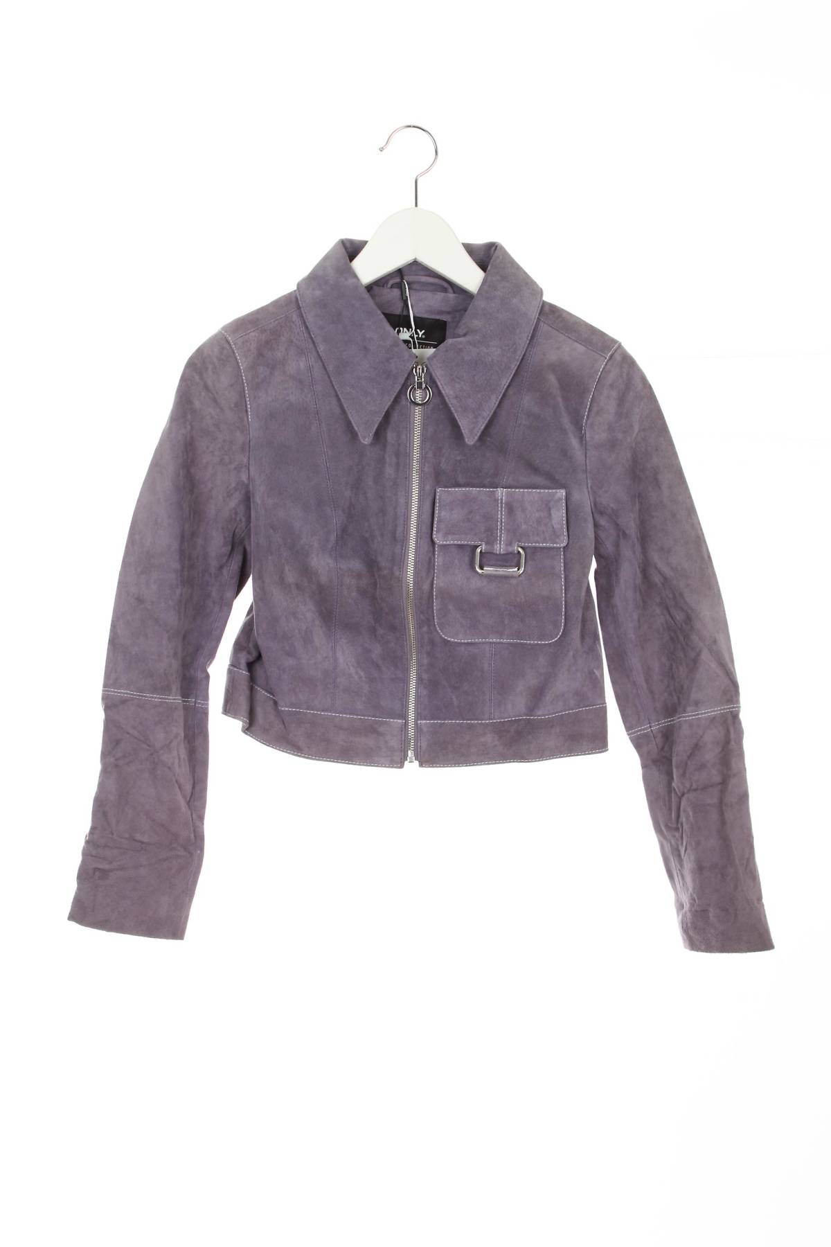 Γυναικείο δερμάτινο μπουφάν Only1 - Contourshop.gr Γυναικείο δερμάτινο μπουφάν Only1