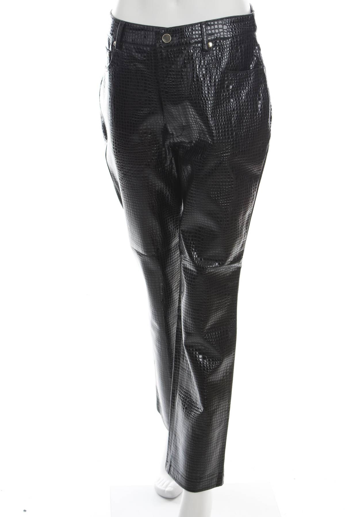 Γυναικείο δερμάτινο παντελόνι River Island1 - Contourshop.gr Γυναικείο δερμάτινο παντελόνι River Island1