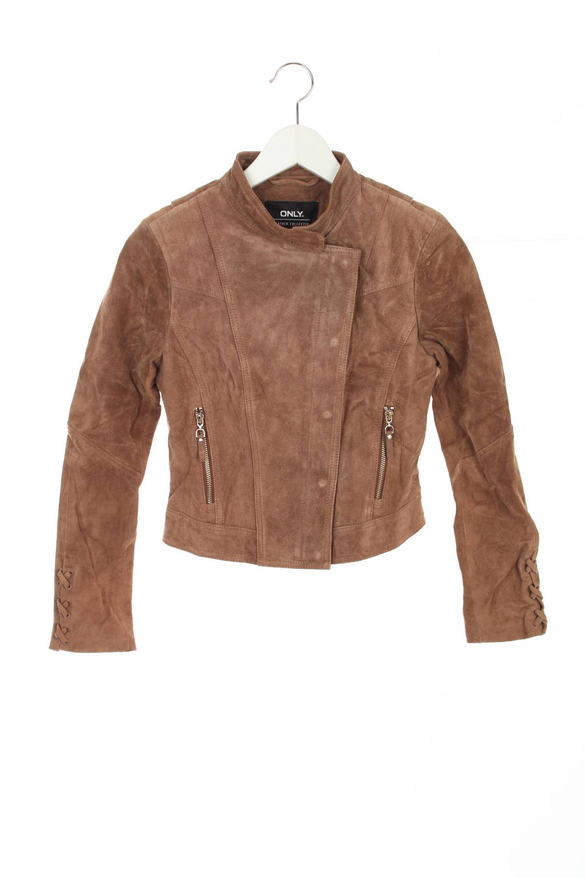 Γυναικείο δερμάτινο μπουφάν Only1 - Contourshop.gr Γυναικείο δερμάτινο μπουφάν Only1