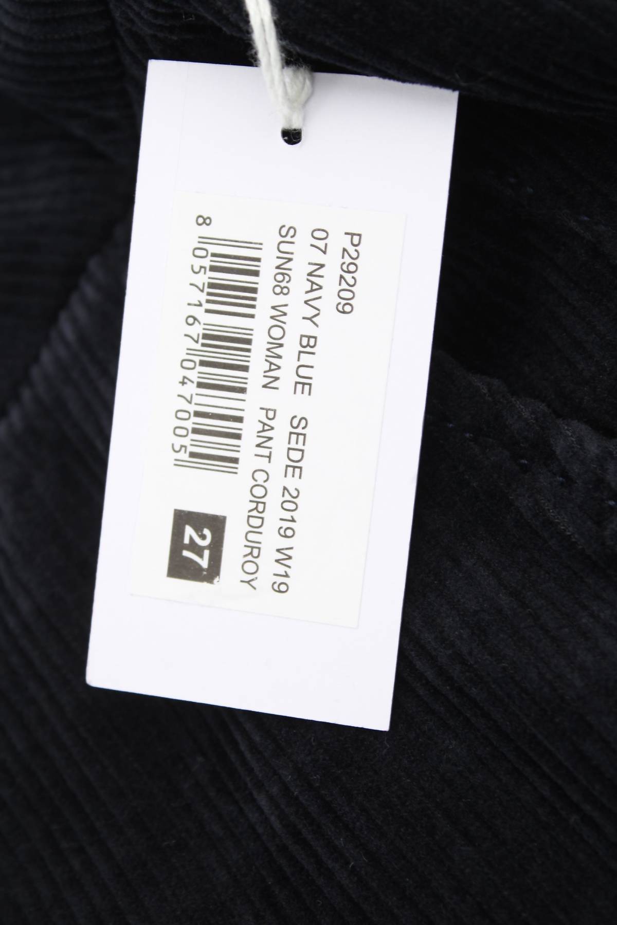 Γυναικεία κοτλέ παντελόνια Sun 683