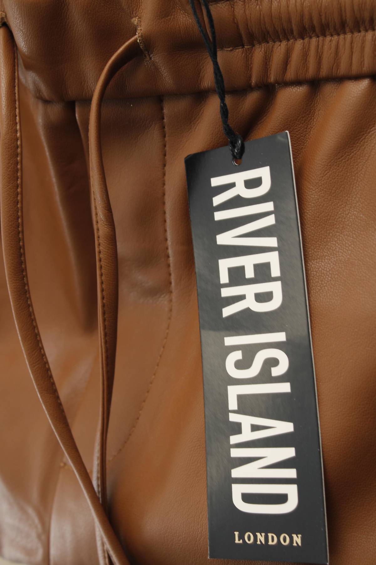 Дамски кожен панталон River Island3